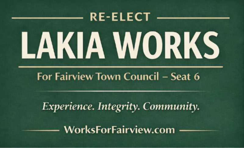Lakia Works Campaign Sign